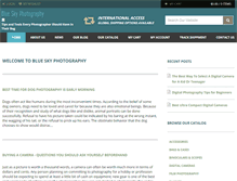 Tablet Screenshot of blueskyphotography.net